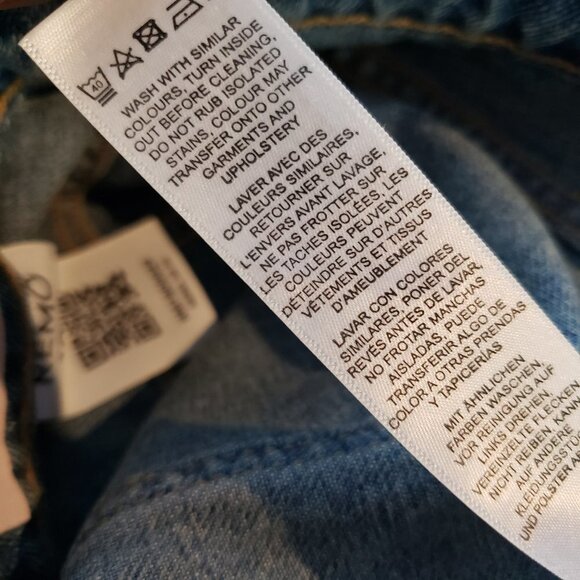 NWOT Asos Denim Rebel SB Remo Crop Jeans US 14/32 High Rise Straight Leg - Picture 8 of 8